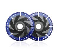 SHDIATOOL Diamond Cutting Disc 2PCS 4.5 Inches / 115mm Vacuum Brazed Cut-Off Wheel for All Purpose Demolition Blade for Stone Iron Steel Metal
