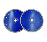 SHDIATOOL Diamond Cutting Disc 2PK 250mm / 10 Inch X Mesh Turbo Saw Blade for Tile Marble Ceramic Porcelain
