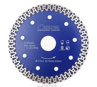 SHDIATOOL Diamond Cutting Disc 4.5inch-115mm Saw Blade with A-shaped Mesh Turbo for Porcelain Tile Ceramic Granite Marble