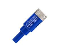 SHDIATOOL Diamond Drill Core Bits 20mm Triangle Shank Hole Saw for Porcelain Tile Marble Ceramic Granite