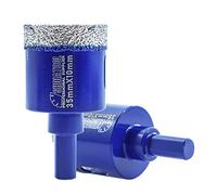 SHDIATOOL Diamond Drill Core Bits 2PC 35mm Triangle Shank Hole Saw for Porcelain Tile Marble Ceramic Granite