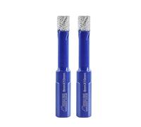 SHDIATOOL Diamond Drill Core Bits 2PC 8mm Triangle Shank Hole Saw for Porcelain Tile Marble Ceramic Granite