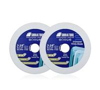 SHDIATOOL Diamond Glass Cutting Disc 85mm Saw Blade, Ultra-Thin Cut Off Wheel for Tile Ceramic Porcelaim Marble 85mm(2 of Pack)