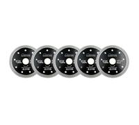SHDIATOOL Diamond Porcelain Saw Blade 5PK Dia 115MM with Mesh Turbo Rim Segment Cutting Tile Ceramic Granite Marble(4.5 Inch Mesh)