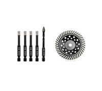 SHDIATOOL Porcelain Tile Diamond Drill Bits and SHDIATOOL Diamond Grinding Cup Wheel 180mm