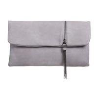She & Bags Women's Clutch Bag Evening Handbag Rectangular Synthetic Leather Shoulder Purse Metallic Tassel Vertical Zipper for Wedding Party Formal Cocktail Casual Events