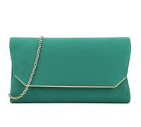 She & Bags Women's Faux Suede Envelope Clutch Elegant Formal Evening Bag Minimalist Rectangular Purse Chic Handbag Wedding Party Bridal Prom Pochette