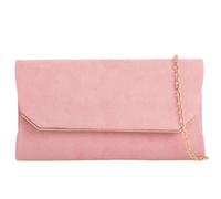 She & Bags Women's Faux Suede Envelope Clutch Elegant Formal Evening Bag Minimalist Rectangular Purse Chic Handbag Wedding Party Bridal Prom Pochette