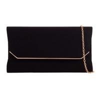 She & Bags Women's Faux Suede Envelope Clutch Elegant Formal Evening Bag Minimalist Rectangular Purse Chic Handbag Wedding Party Bridal Prom Pochette