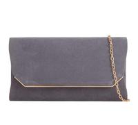 She & Bags Women's Faux Suede Envelope Clutch Elegant Formal Evening Bag Minimalist Rectangular Purse Chic Handbag Wedding Party Bridal Prom Pochette