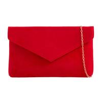 She & Bags Women's Faux Suede Envelope Clutch Soft Texture Elegant Formal Evening Bag Sleek Handbag Cocktail Party Purse Wedding Bridal Prom Accessory