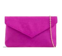 She & Bags Women's Faux Suede Envelope Clutch Soft Texture Elegant Formal Evening Bag Sleek Handbag Cocktail Party Purse Wedding Bridal Prom Accessory