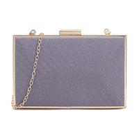 She & Bags Women's Hard Shell Geometric Clutch Textured Rigid Evening Handbag Metallic Frame Elegant Formal Party Purse Wedding Bridal Prom Accessory