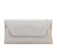 She & Bags Women's Patent Leather Evening Clutch Glossy Formal Handbag Detachable Chain Crossbody Purse Elegant Wedding Bridal Prom Party Accessory