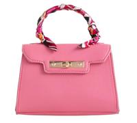 She & Bags Women's Structured Handbag Elegant Top Handle Purse Pebbled Synthetic Leather Designer Satchel Classic Shoulder Bag for Work Office Everyday Travel (Pink)