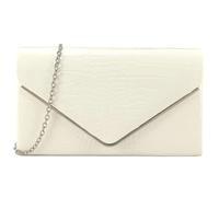 She & Bags Women's Textured Envelope Clutch Bag Metallic Trim Formal Handbag Detachable Chain Shoulder Purse Exotic Pattern for Wedding Bridal Party Cocktail Prom Evening Events