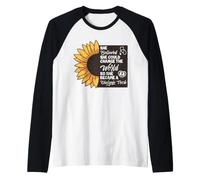 She Believed She Could Dialysis Tech Cute CCHT Sunflower Raglan Baseball Tee