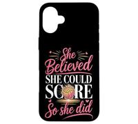 She Believed She Could Score So She Did Volleyball Case for iPhone 16 Plus