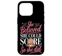 She Believed She Could Score So She Did Volleyball Case for iPhone 16 Pro