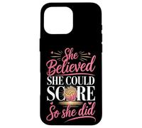 She Believed She Could Score So She Did Volleyball Case for iPhone 16 Pro Max