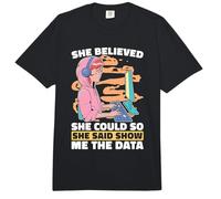 She Believed She Could So Computer Engineering Data Mining Comfort Colors Adult Heavyweight T-Shirt
