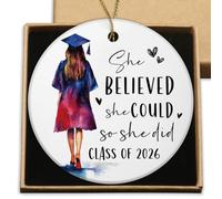 She Believed She Could so She Did Class of 2026 Graduation Ceramic Ornament