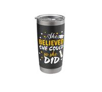She Believed She Could So She Did Graduation Class 2026 Stainless Steel Insulated Tumbler