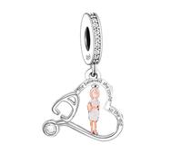 She Believed She Could So She Did Nurse Doctor Graduation Bead Pendant 925 Sterling Silver Dangle Compatible With Pandora Moments Charm Bracelet