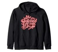 She Believed She Could, So She Did T-Shirt Zip Hoodie
