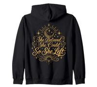 She Believed She Could So She Left Divorce Zip Hoodie