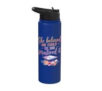 She Believed She Could So She Mastered It Stainless Steel Insulated Water Bottle