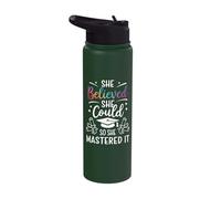 She Believed She Could So She Mastered It Stainless Steel Insulated Water Bottle