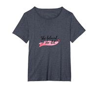 She Believed So She Did Inspirational Women Empowerment T-Shirt, Women's Plus, Heather Blue, 1X