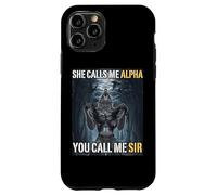 She Calls Me Alpha You Call Me Sir Funny Alpha Wolf Meme Case for iPhone 11 Pro