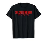She Calls Me Mum Thats My Why Sentimental Value Graphic T-Shirt, Men, Black, L