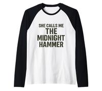 She calls me the Midnight Hammer USA Raglan Baseball Tee