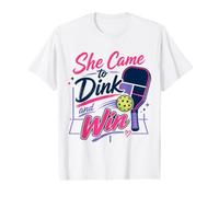 She Came to Dink and Win Pickleball Value Graphic T-Shirt