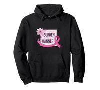 She Carries Burden We Carry The Banner Pink Ribbon Support Pullover Hoodie