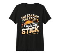 She Carries the Rack I Hold the Stick Billiards Premium T-Shirt