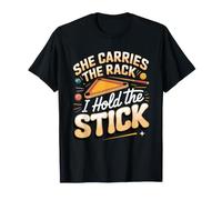 She Carries the Rack I Hold the Stick Billiards T-Shirt