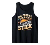 She Carries the Rack I Hold the Stick Billiards Tank Top