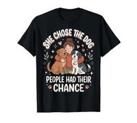 She Chose The Dog People Had Their Chance Value Graphic T-Shirt, Men, Black, S