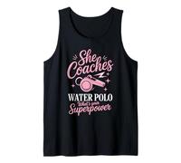 She Coaches Water Polo Whats Your Superpower Coach Tank Top