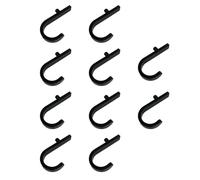 She D Storage Hook Kit 10 Pack Heavy Duty Utility Hangers for Tool Organization (4 Styles: Double Ended/J Hook/U Hook/Threaded) Wall & Side Panel Mount (C, 14x19x8cm)
