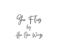 'She Flies By Her Own Wings' Temporary Tattoo 3.5x3.5cm Size Pack Of 4