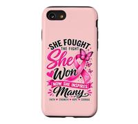 She Fought The Fight She Won Breast Cancer Awareness Women Case for iPhone SE (2020) / 7/8