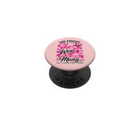 She Fought The Fight She Won Breast Cancer Awareness Women PopSockets Adhesive PopGrip