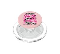 She Fought The Fight She Won Breast Cancer Awareness Women PopSockets PopGrip for MagSafe