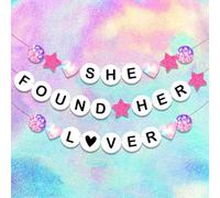 She Found Her Lover Banner Taylor Bachelorette Party Decorations Rainbow Lover Bachelorette Party Decorations Bridal Shower Decorations