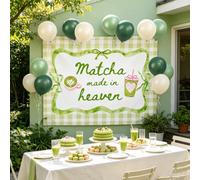 She Found Her Perfect Matcha Bachelorette Backdrop Banner Matcha Decor